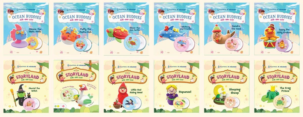 Grid of 12 badge set designs