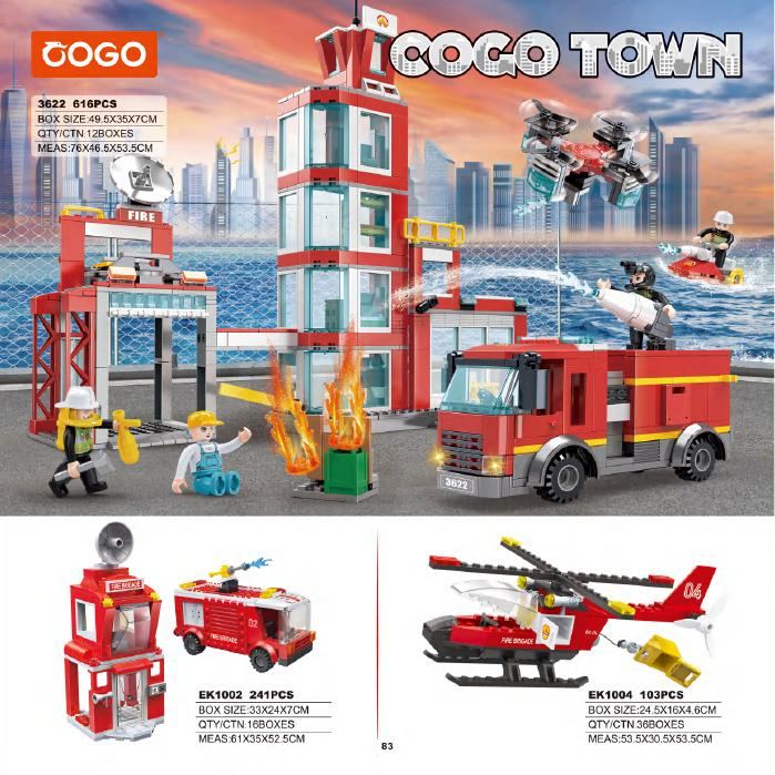 Fire & Rescue sets from the Cogo catalogue