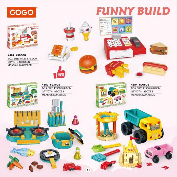 Funny Build sets from the Cogo catalogue