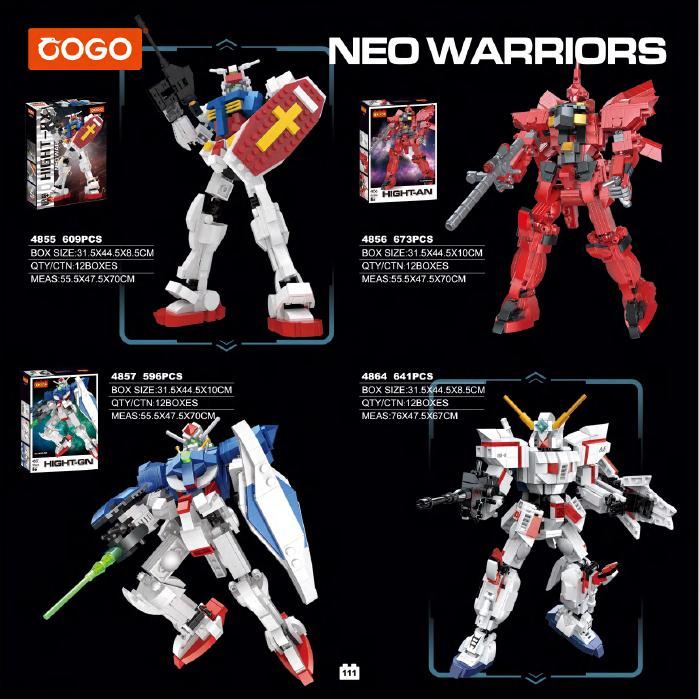 Neo Warriors sets from the Cogo catalogue