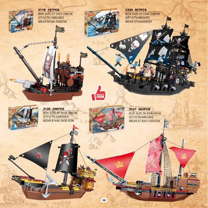 Fantasy Pirates sets from the Cogo catalogue