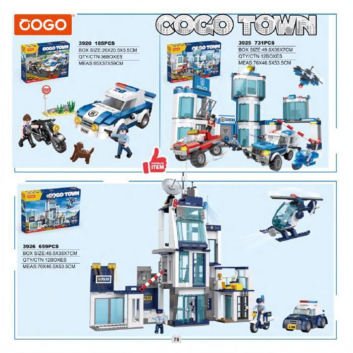 Police Force sets from the Cogo catalogue