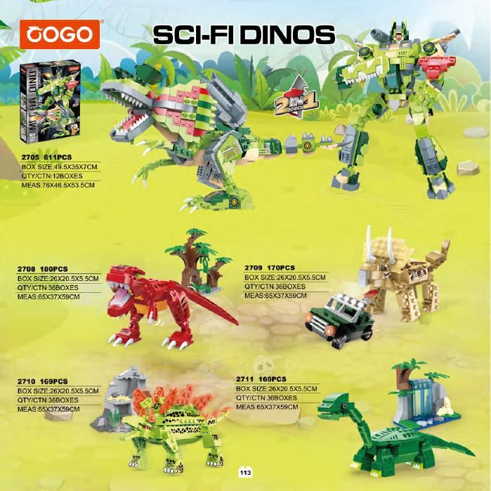 Sci-Fi Dinos sets from the Cogo catalogue